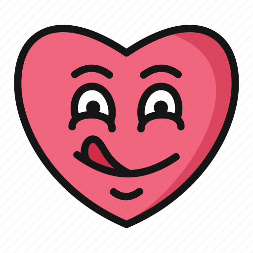Tasty, valentine day, heart, valentine, emoji, emotions icon - Download on Iconfinder