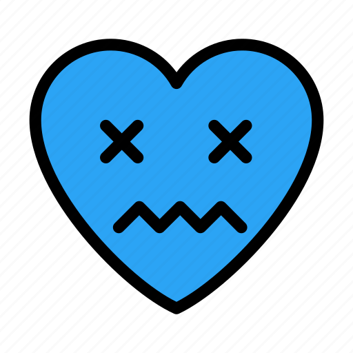 Dizzyface, emoji, emoticon, feeling, heart icon - Download on Iconfinder