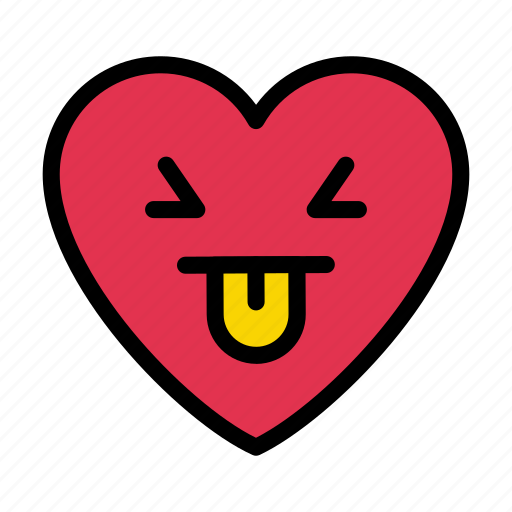 Facewithtongue, heart, smiley, face, emoji icon - Download on Iconfinder