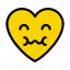sad, emoji, heart, face, smiley 