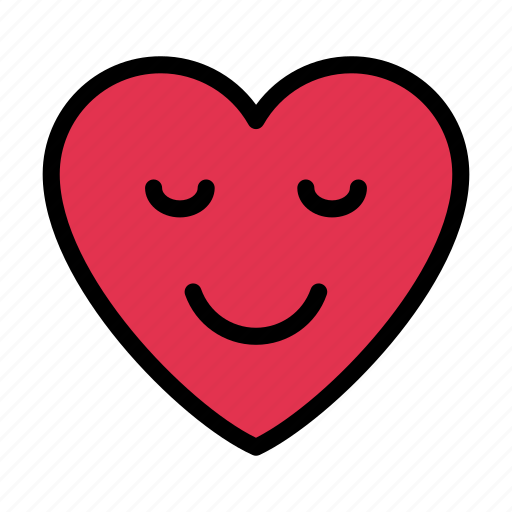 Smiling, happy, face, heart, emoji icon - Download on Iconfinder