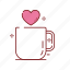 beverage, coffee, drink, heart, love, romance, valentine 