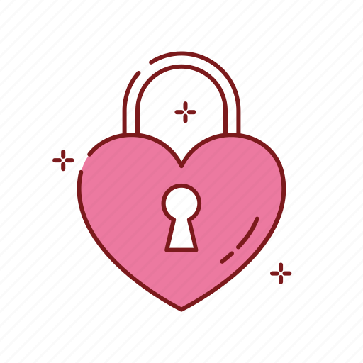 Heart, lock, love, romance, romantic, valentines icon - Download on Iconfinder