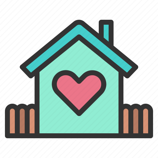 Heart, home, house, love, romance, valentines, romantic icon - Download on Iconfinder