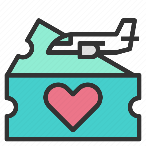 Heart, ticket, validating, love, valentines, movie, travel icon - Download on Iconfinder