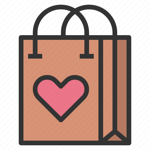 Shopping, bag, commerce, gift, valentines, shop, ecommerce icon - Download on Iconfinder