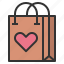 shopping, bag, commerce, gift, valentines, shop, ecommerce 