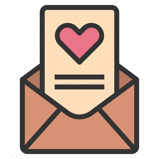 Valentines, day, paper, mail, love, letter, message icon - Download on Iconfinder