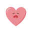 heart, unhappy, emoji, expression, sad, valentine, emotion, face 