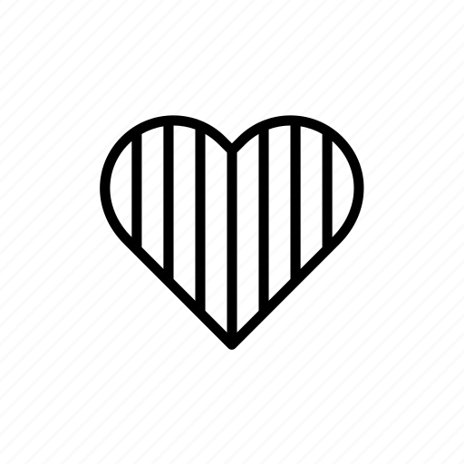 Decorated, heart, lines, love, stripe, striped, stripes icon - Download on Iconfinder