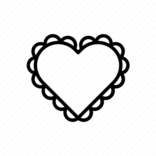Heart, love, border, decorated, edging, embroider, embroidery icon - Download on Iconfinder