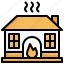 house, flame, home, heating, buildings 