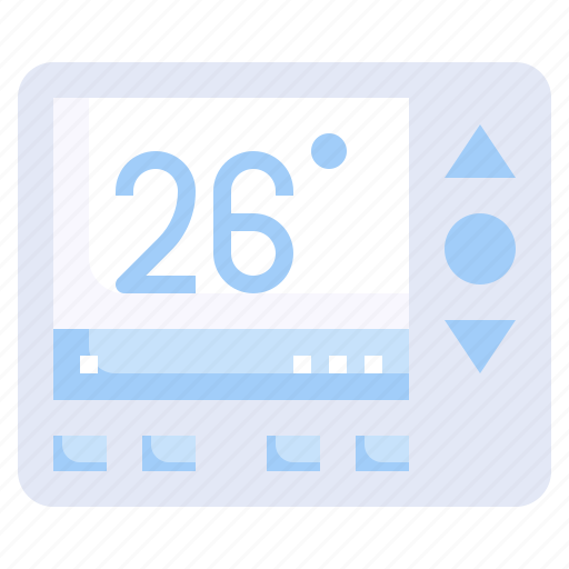 Thermostat, temperature, control, air, conditioner, technology, cooling icon - Download on Iconfinder