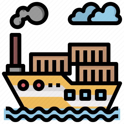 Boat, cargo, container, crusier, ship, ships, transportation icon - Download on Iconfinder