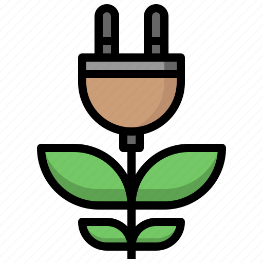 Eco, ecology, electricity, environmental, leaf, technology icon - Download on Iconfinder