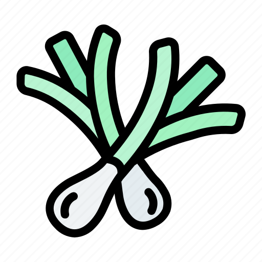 Scallion, organic, fresh, herb, vegetarian icon - Download on Iconfinder