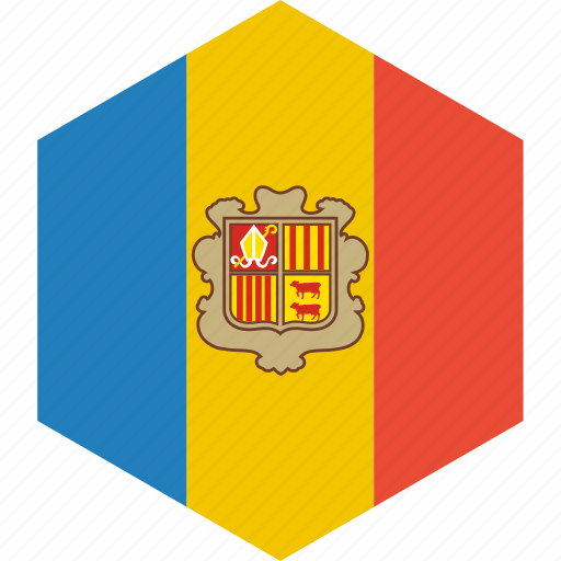 Andorra, country, flag, world icon - Download on Iconfinder