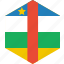 african, central, country, flag, republic, world 
