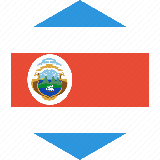 Costa, country, flag, rica, world icon - Download on Iconfinder