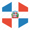 country, dominican, flag, republic, world