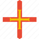 country, flag, guernsey, world