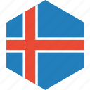 country, flag, iceland, world