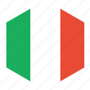 country, flag, italy, world