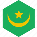 country, flag, mauritania, world