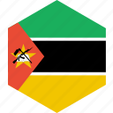 country, flag, mozambique, world