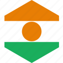 country, flag, niger, world