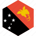 country, flag, guinea, new, papua, world