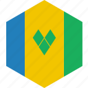 and, country, flag, grenadines, saint, vincent, world