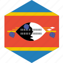 country, flag, swaziland, world