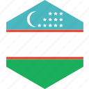 country, flag, uzbekistan, world