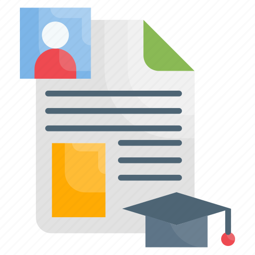 Curriculum, cv, document, information, portfolio, profile, resume icon - Download on Iconfinder