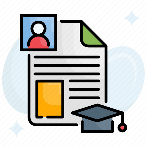 Curriculum, cv, document, information, portfolio, profile, resume icon - Download on Iconfinder