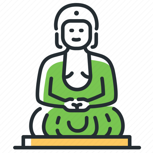 Buddha, japan, statue, wisdom icon - Download on Iconfinder