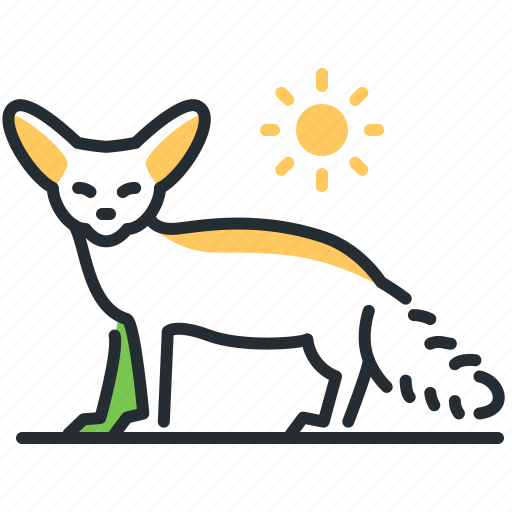 Steppe, small, fennec fox, wild animal icon - Download on Iconfinder