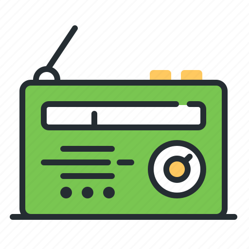 Radio, receiver, broadcasting, music icon - Download on Iconfinder