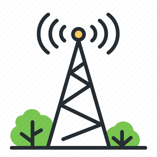 Electricity, communication, modern history, signal tower icon - Download on Iconfinder