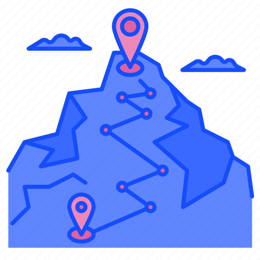 Route, gps, navigation, location, road, navigator, mountain icon - Download on Iconfinder