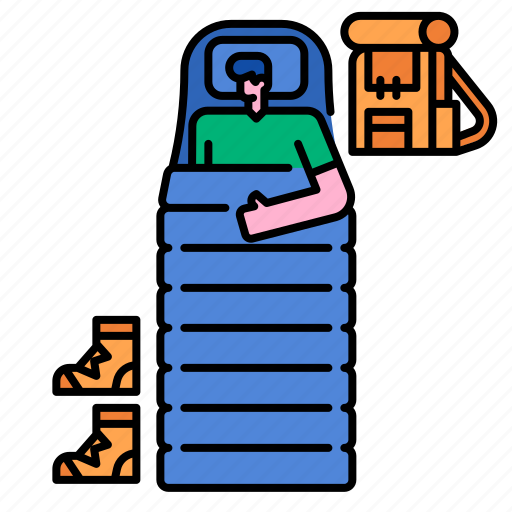 Sleeping, adventure, camping, lifestyle, summer, camp, hiking icon - Download on Iconfinder