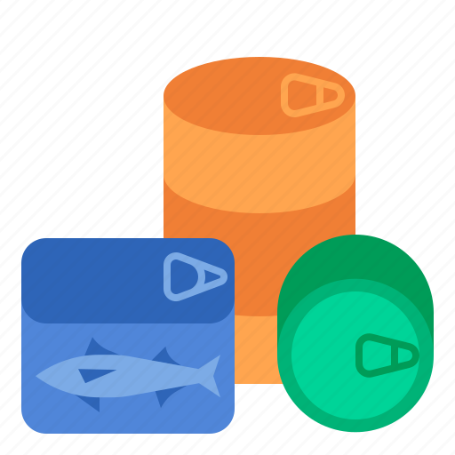 Canned, food, can, tin, metal, aluminum icon - Download on Iconfinder