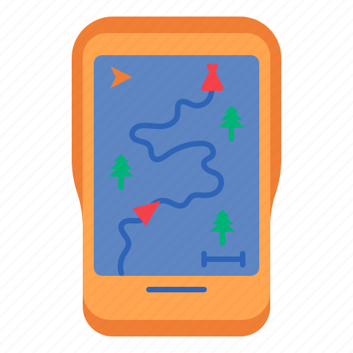 Gps, technology, device, navigation, tracker, location, map icon - Download on Iconfinder