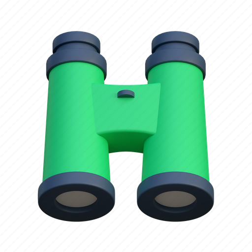 Binocular, outdoor, hiking, illustration 3D illustration - Download on Iconfinder