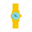 bracelet, clock, gold, watch 