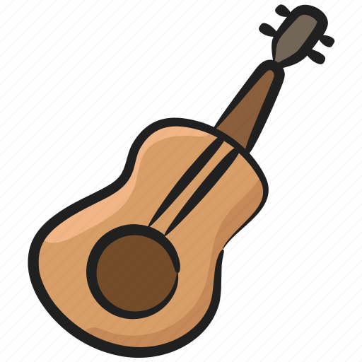Acoustic guitar, artistic guitar, guitar, musical instrument, musical tool icon - Download on Iconfinder