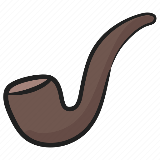 Smoke tube, smoking, smoking pipe, tobacco pipe, tobacco smoking icon - Download on Iconfinder
