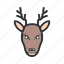 animal, decoration, deer, hornes, moose, reindeer, winter 