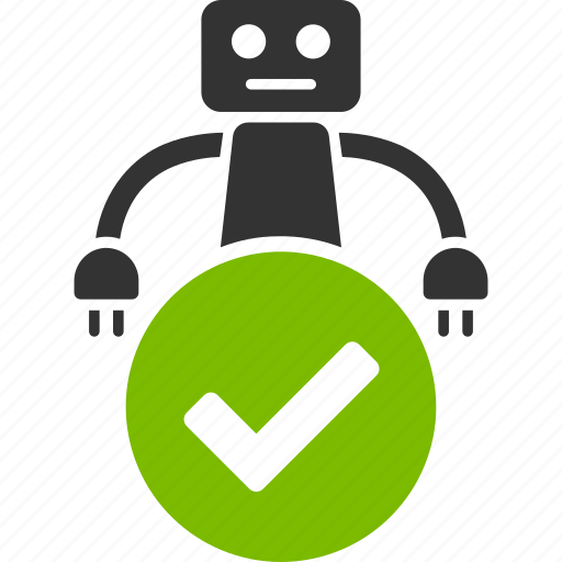 Valid, accept, android, approve, ok, good robot, approved icon - Download on Iconfinder